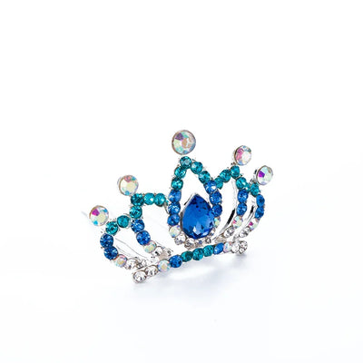 Fashion Women Mini Hairpin Hairclip Headpieces Princess Hair Jewelry Tiara Crown Hair Comb Crystal Rhinestone Flower
