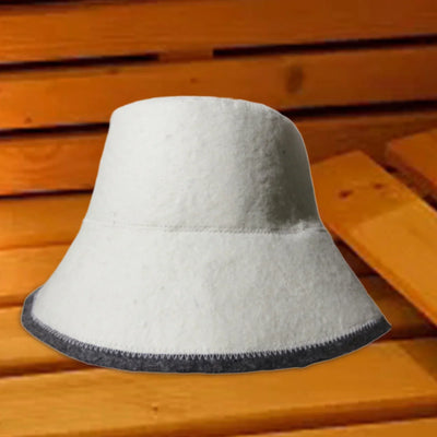1x Sauna Hat 3mm Thick Anti Heat Headgear Banya Russian Style Wool Felt Shower Cap for Men Women Shower Bathing Accessories