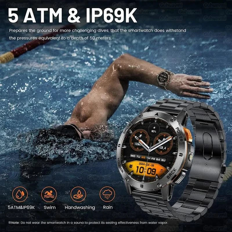Outdoor Smart Watch Men 1.43'' HD AMOLED