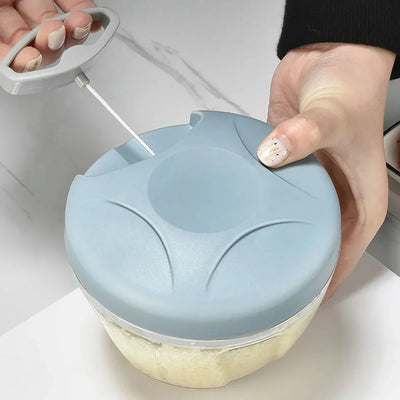 500/900ML Manual Meat Grinder Manual Food Processors Rotate Press Garlic Chopper Onion Crusher Blender Vegetable Cutter Mixer