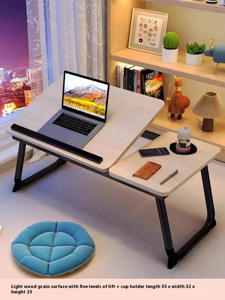 60cm Gaming Desk Home Folding Laptop Desk For Breakfast Bed Tray Height And Inclination Adjustable Folding Desk Tables Table