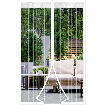Magnetic Screen Door Curtain Anti Mosquito Keeps Bug Out Automatic Self-Closing Household Ventilation Door Mesh Curtain 38x82in