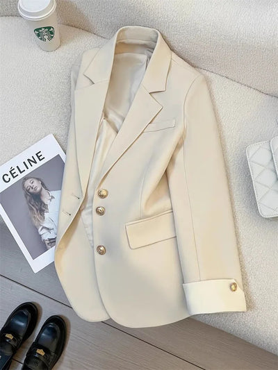 autumn long sleeve blazers outwears women 2025 fashion casual office lady jackets coats elegant