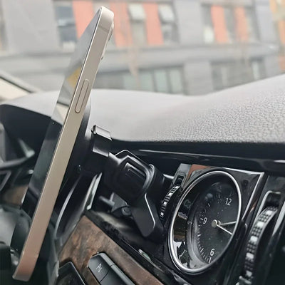 Magsafe Car Phone Holder, Strong Magnetism High-Quality Support for One-Handed Use Metal Hook Magnetic Car Phone Mount