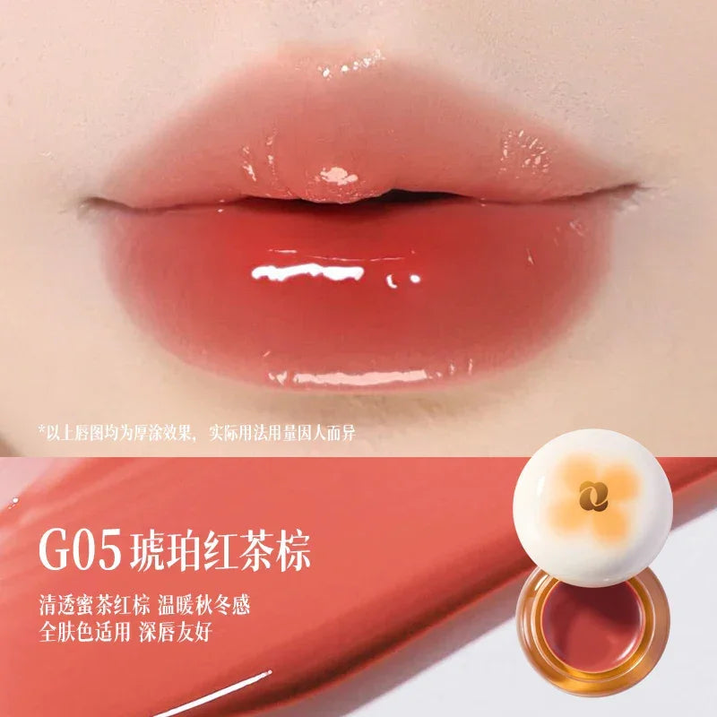 Lip Gloss Moisturising Glass Lip Nude Lipstick Korean Makeup Hydrating Lipgloss All the Feels High-Shine Hydrating Vitamin E