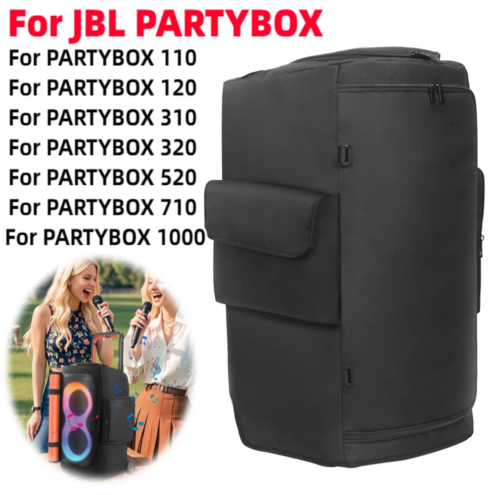 Speaker Carry Cover Waterproof Padded Speaker Protective Cover Double-Sided Speaker Storage Bag for JBL PARTYBOX Storage Bag