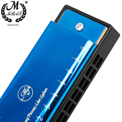 24 Holes Harmonica Key of C Professional Tremolo Mouth Organ With Case For Adults Professionals and Students Harmonica