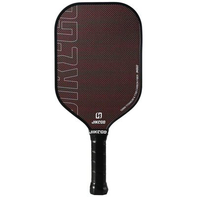 JIKEGO Titanium Weave T700 Carbon Fiber Pickleball Paddle Thermoformed Unibody Foam Edge 16mm Elongated Pickle Balls Racket CFS