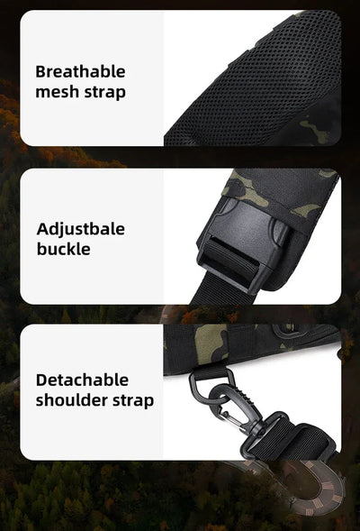 Men's Camping Chest Bag Tactical Sports Shoulder Outdoor Fanny Pack Hiking Climbing Cycling Fishing MOLLE System Sling Bags