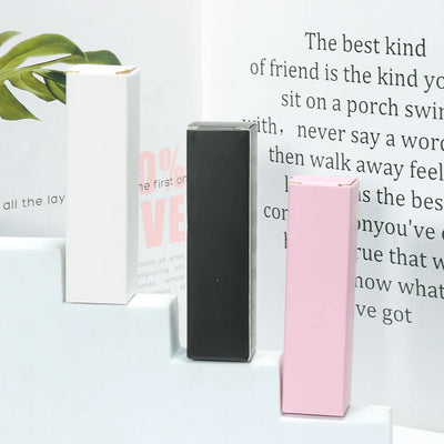 Empty Lip Gloss Box Paper Packaging 50pcs 95mm*25mm Private Label Kraft Paper Boxes Customized Logo Wholesale Bulk for Business
