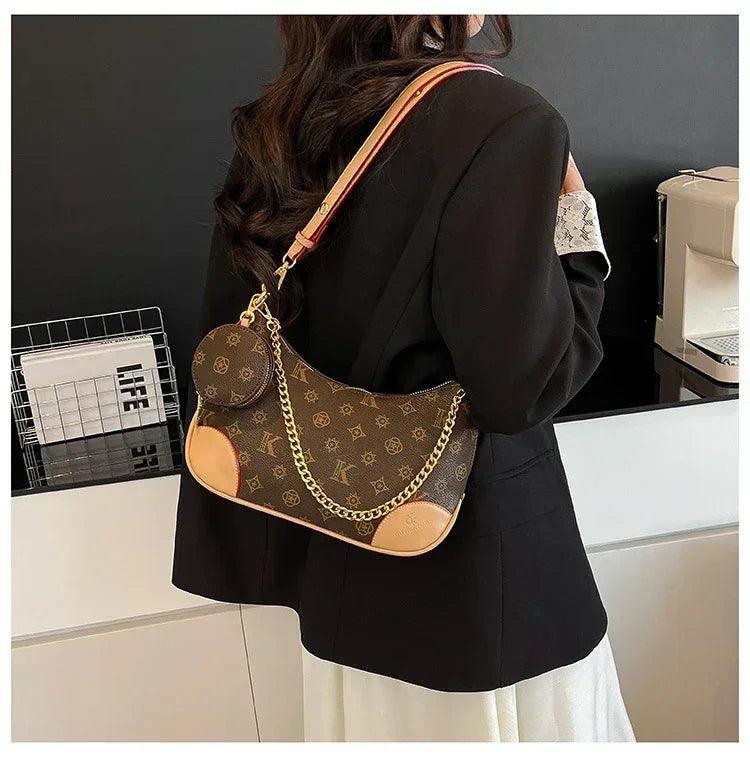Famous designer elegant handbags leather for women ladies crossbody shoulder bag classic popular and lightweight