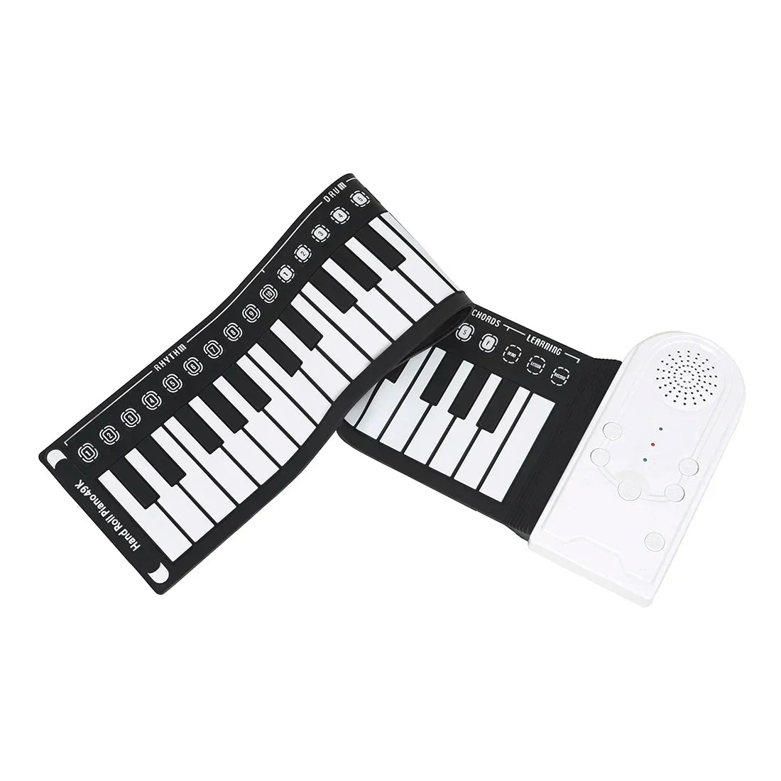 49-Key Folding Electronic Piano Portable Hand-Rolled Piano Built-in Speakers 16 Tones Professional Keyboard Instruments