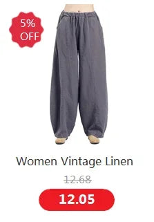 Wide leg Pants Men Streetwear Baggy Loose Pants M-8XL Plus size Ankle length Trousers cotton linen pants Black white khaki