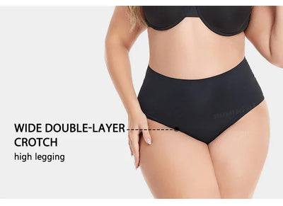 Menstrual Panties Women High Waist Seamless Menstrual Briefs Leak Proof Period Panties Heavy Flow Absorbent Period Underwear