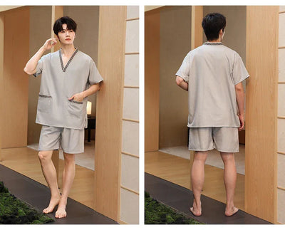 Couple's Beau Sauna Suit Soft Cotton  Silk Men's Women's Bathing Costume St Room Towel Polyester Fiber Home Textile