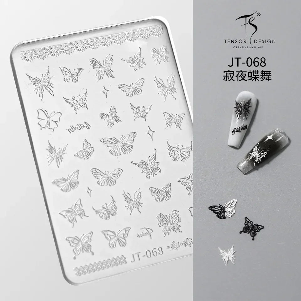 Geometric Bowknot Grid Lace Flora Edge Nail Art Silicone Carving Mold Mould Star Daisy Flower Charms Bow Tie Snowflake Template