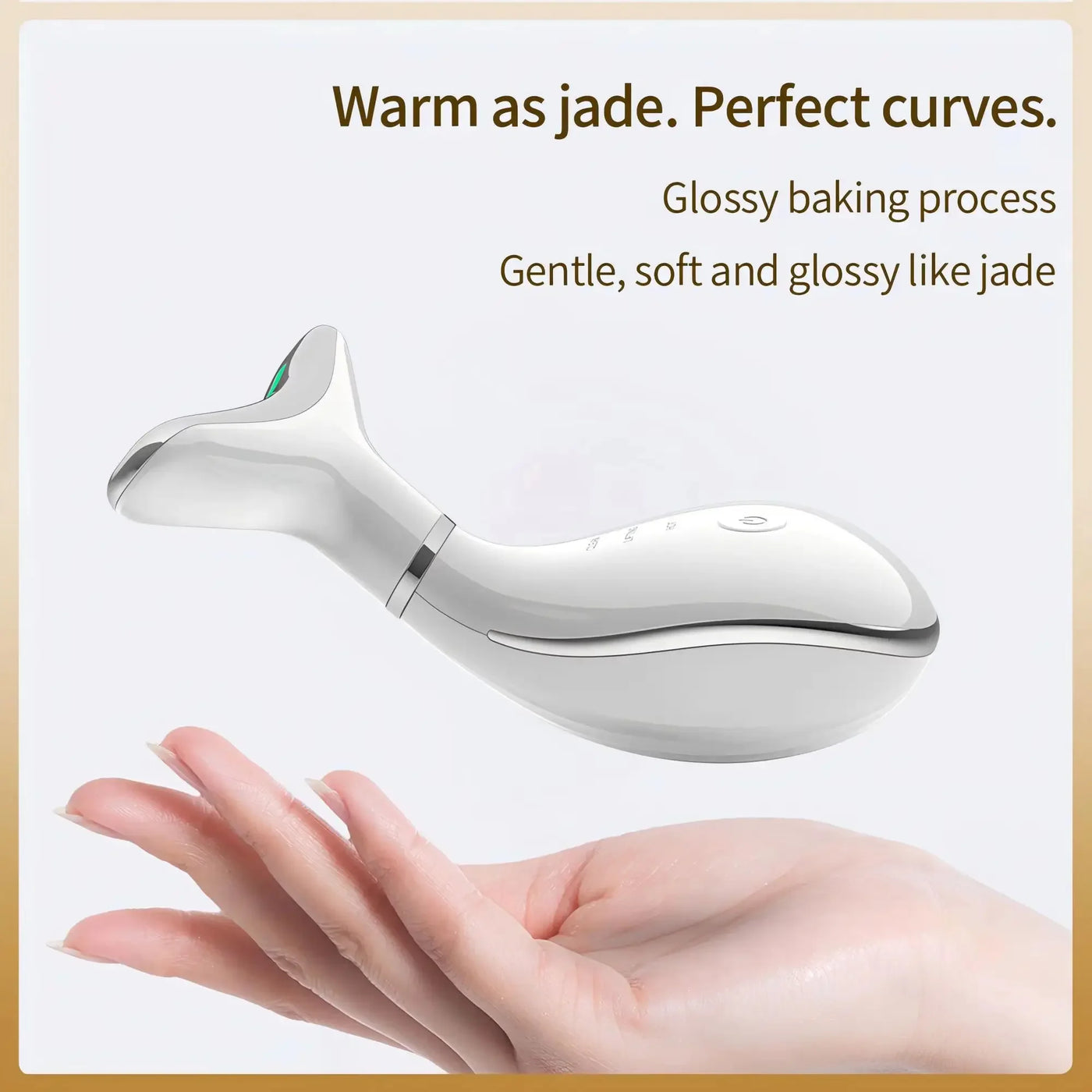 Neck Beauty Instrument with Base Microcurrent Facial Massager LED Photon Skin Rejuvenation Neck Face Skin Care Tool for Wrinkle