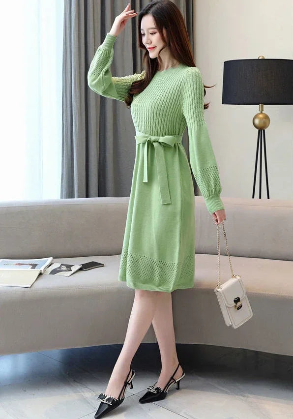 Crochet Dresses for Women Trendy Chic and Elegant Pretty New In Woman Knitted Dress Autumn Winter High Quality Luxury Aesthetic