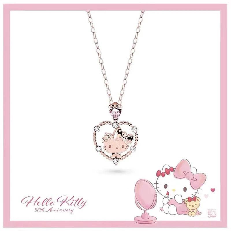 Sanrios luxury necklaces anime hellokitty cinnamoroll clavicle chain necklace for women jewelry wedding party birthday
