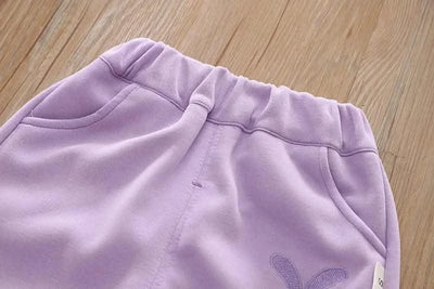 Cartoon Rabbit Long-Sleeved Sweater Two-Piece Baby girl clothes | Children's Spring and Autumn Clothes'