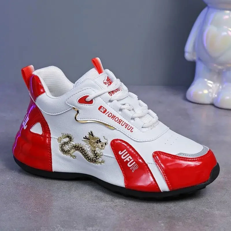 Women Designer Sneakers 2025 Summer Leather Waterproof Casual Sports Shoes Women Lightweight Breathable Non-slip Platform Shoes