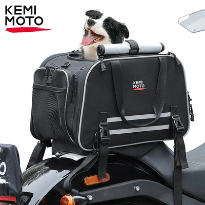 Motorcycle Pet Carrier Bag Cat Dog Pet Carrier Airline Approved Portable Cat Dog Travel Carrier For Luggage Rack Passenger Seat