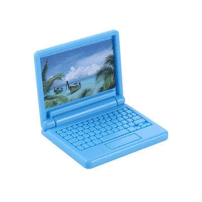 DIY Accessories Doll House Decoration Crafts Dollhouse Miniature Dollhouse Computer Simulation Laptop Dollhouse Furniture