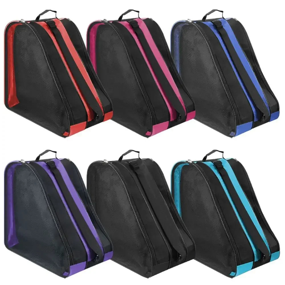 Accessories Large Capacity Roller Skate Bag Breathable Adjustable Straps Ice Skate Case roller skate backpack