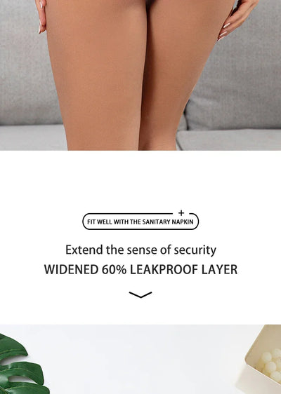 Menstrual Panties Women Underwear intimatePantsHighWaist Absorvent PadSeamless Super Absorbent Abundant  Flow BriefWithLeakProof