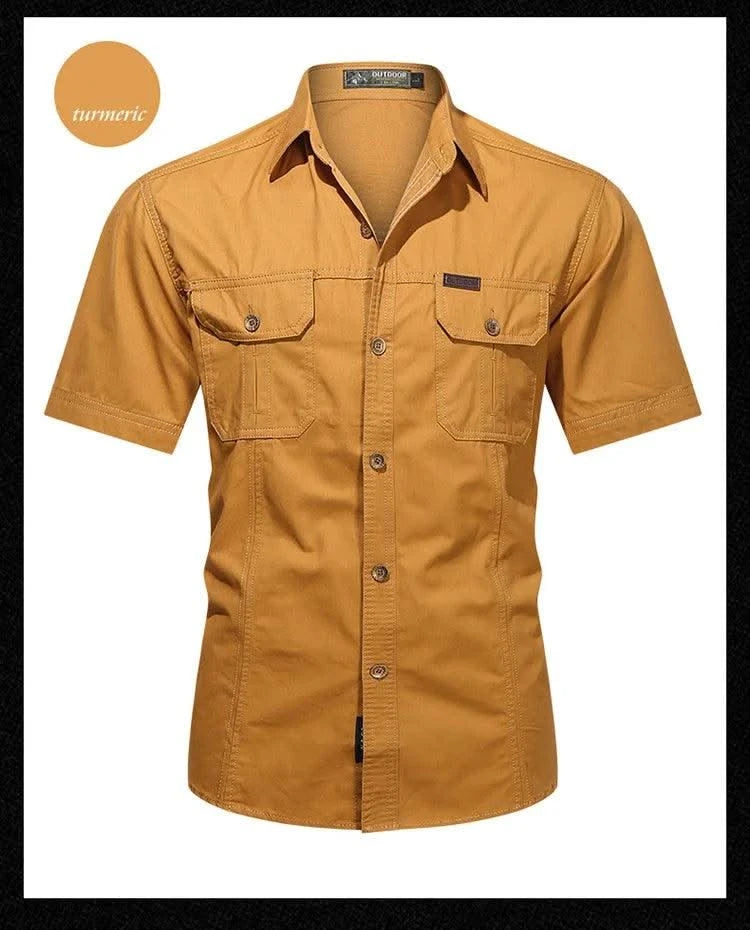 Men's thin short sleeved shirts Summer