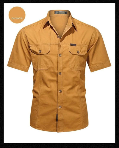 Men's thin short sleeved shirts Summer