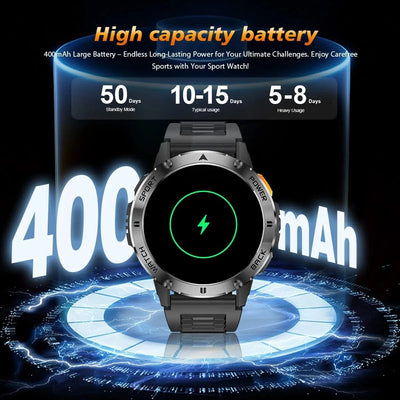 2025 New For Xiaomi IOS Compass Outdoor Smart Watch Men 1.43'' HD AMOLED Screen GPS 400 Mah Battery Bluetooth Call SmartWatches
