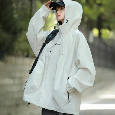 New Waterproof Hiking Jacket Women Windproof Sports Coat Hooded Windbreaker Jackets Men Outdoor Ride Climbing Running Jacket