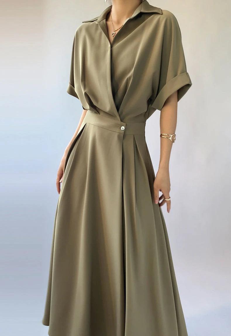 Vintage dresses for women luxury designer long woman evening dress 2024 integrated maxi green party fashion trend
