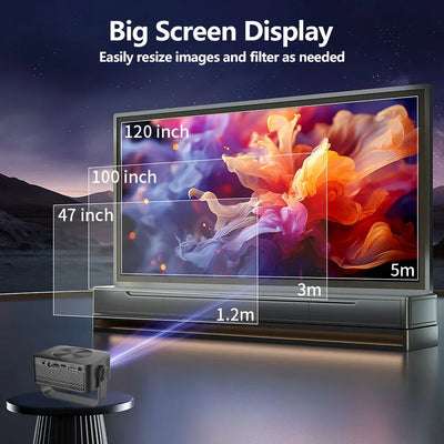 M60 Portable Projector Home 1080P HD Thin and Light Projector Mobile Phone Projection WIFI