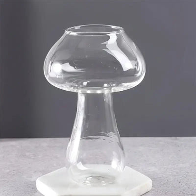 Creative Mushroom Cocktail Glass Cups Transparent drinks Beer Wine Glasses Coffee Cups Drinkware for Bar Parties Home Drinking ﻿