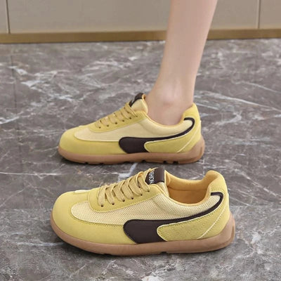 Women's Shoes Fashion Trend College Style Wide Toe Soft Comfortable Flat Casual Shoes Outdoor Casual Sports Shoes Women Sneaker