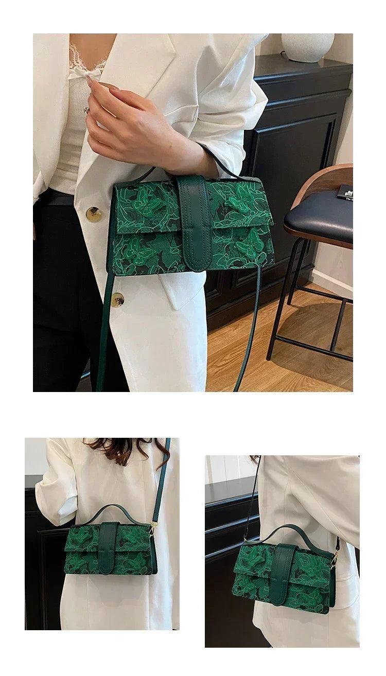 Modern minimalist leather shoulder bag - designer ladies handbag for work shopping and special occasions