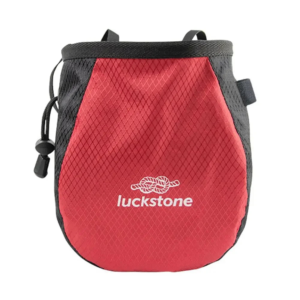 Bouldering Chalk Bag Storage Pockets Rock Climbing Chalk Bag with Chalk Brush Magnesium Powder Bag for Climbing Weightlifting