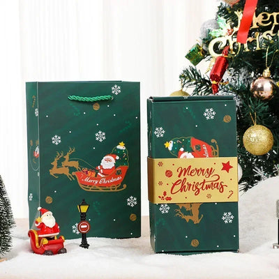 Christmas Gift Box Diy Folding Paper Boxs Money Pop Up Birthday Wedding Surprise Bounce Boxs Explosion Red Envelope Gift Box Set