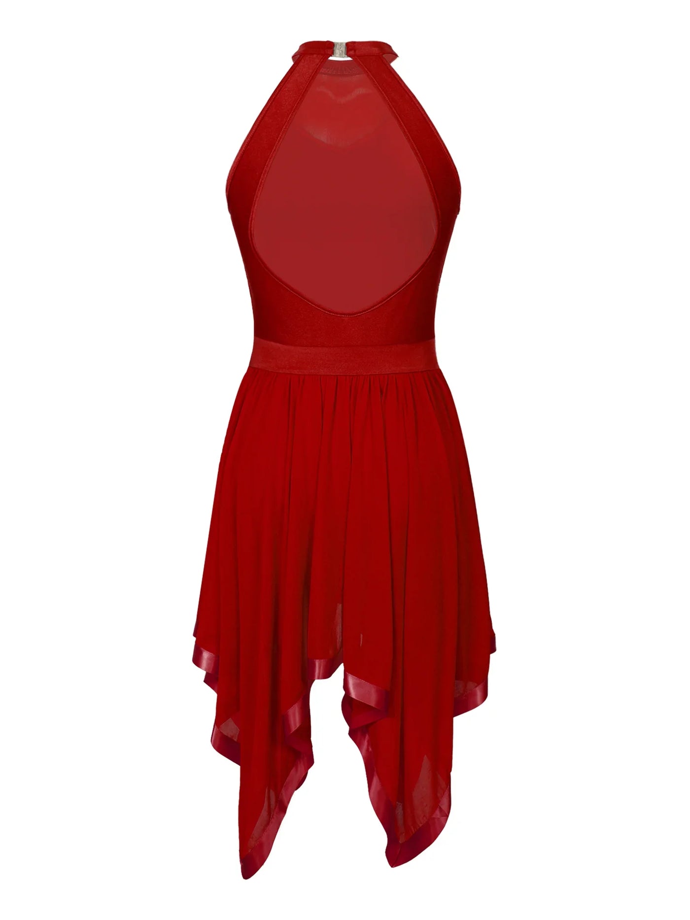 Elegant Ballet Leotards Dance Dress For Women Shiny Sequins Asymmetrical Hem Mesh Lyrical Dresses Prom Performance Costume