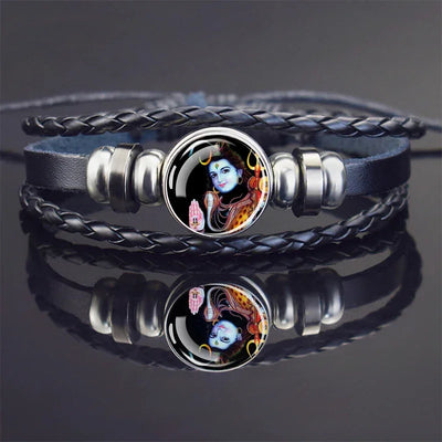 Hinduism God Bracelets Ganesha Vishnu Shiva Amulet Bracelet for Men Women Goddess of Kashmi Wealth Bangle India Buddhism Jewelry
