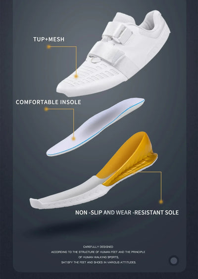 Athlete Athletic Shoes Indoor Comprehensive Training Shoes Weightlifting Shoes Stretch Hard Pull Deep Squat Shoes Breathable Men