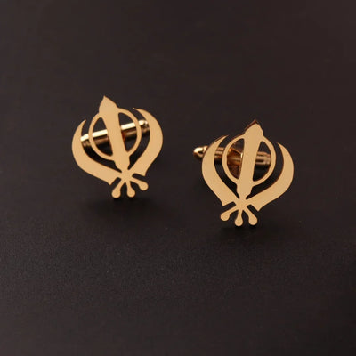 Stainless Steel Cufflinks For Men  Lion Cuff Button Eagle Cross Sikh Symbol  For Wedding Shirt Badge Pin  Shirt Cufflinks