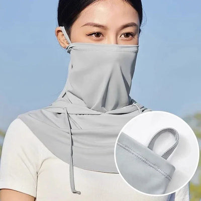 Summer Hats For Women Sunscreen Outdoor Anti UV Cycling Beach Hat Female Floppy Foldable Ladies Hat Sunhat Ice Silk Face Cover