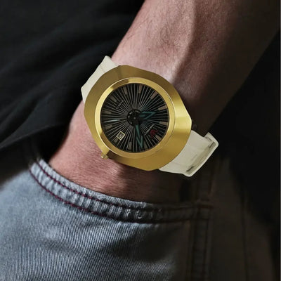 Premium High-End Fashion Quartz Men's Watch – Waterproof, Date Display, Comfortable Imported Rubber Strap