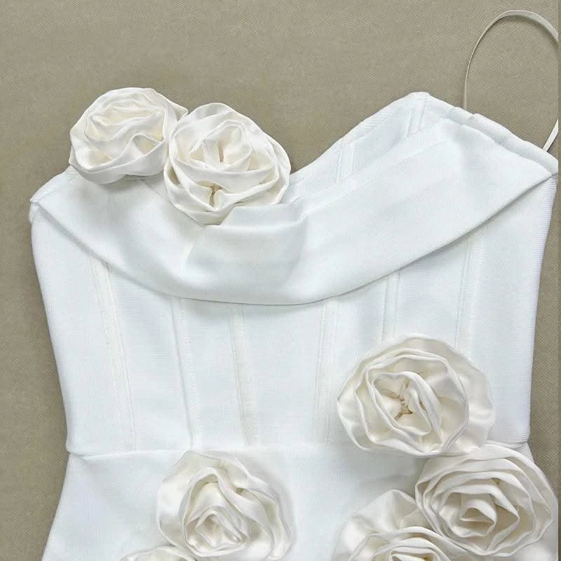 Pink Red Women Off the Shoulder Florals Bodycon