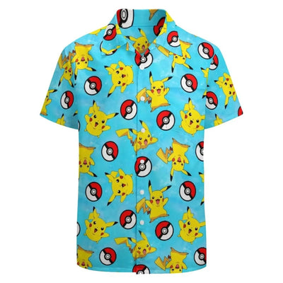 Summer Men's Shirt Cute Animal Print  Shirt