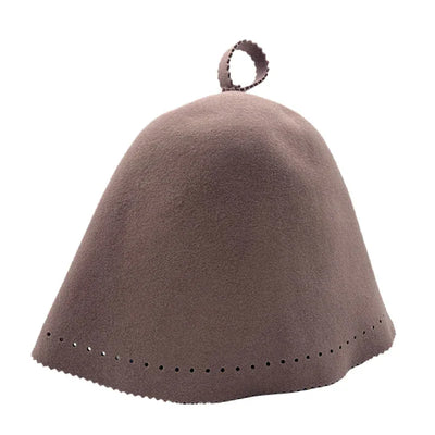 Handmade Thicken Wool Felt Sauna Hats Unisex Hair Protection Spa Sauna Accs for Bath Protection Felt Sauna Cap Absorbent Spa Cap