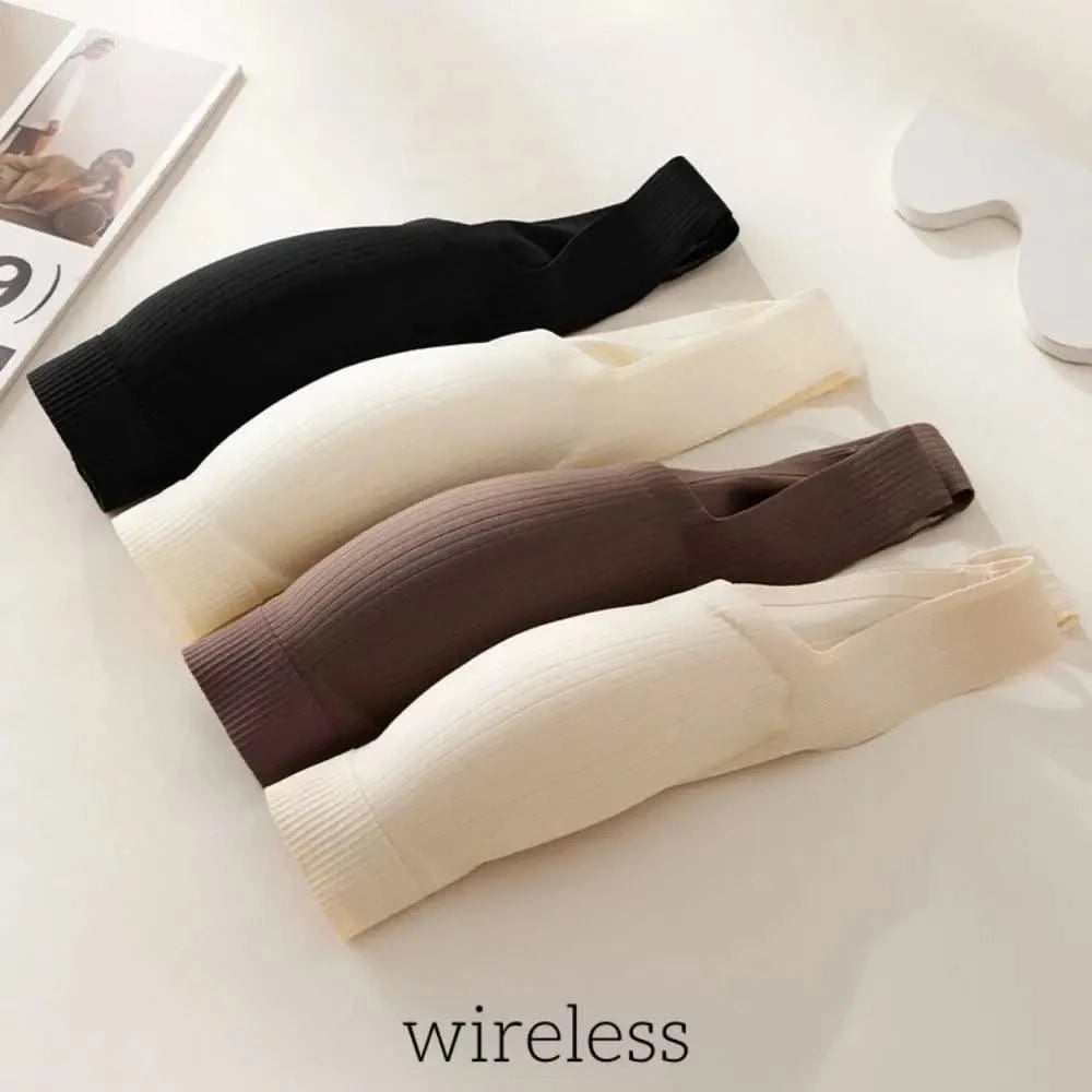 Comfortable Simple Wireless Bras Shockproof For Women